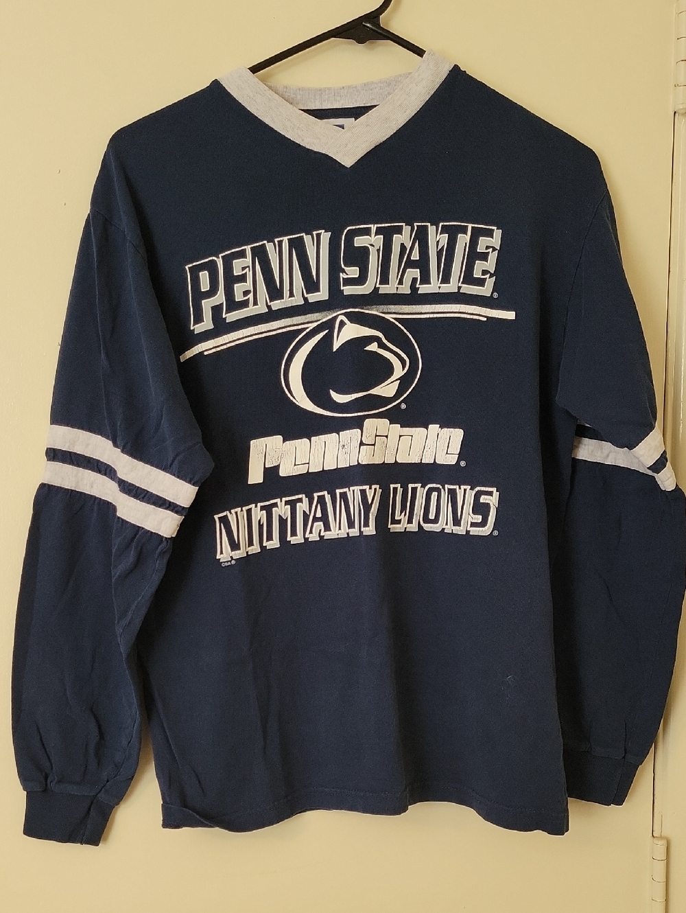 Penn State Nittany Lions Navy & White Long Sleeve Shirt